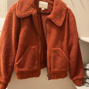 Rust Sherpa jacket